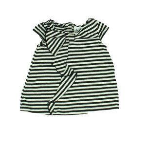 Polkatots Girls Black | White | Stripes Dress size: 3-6 Months